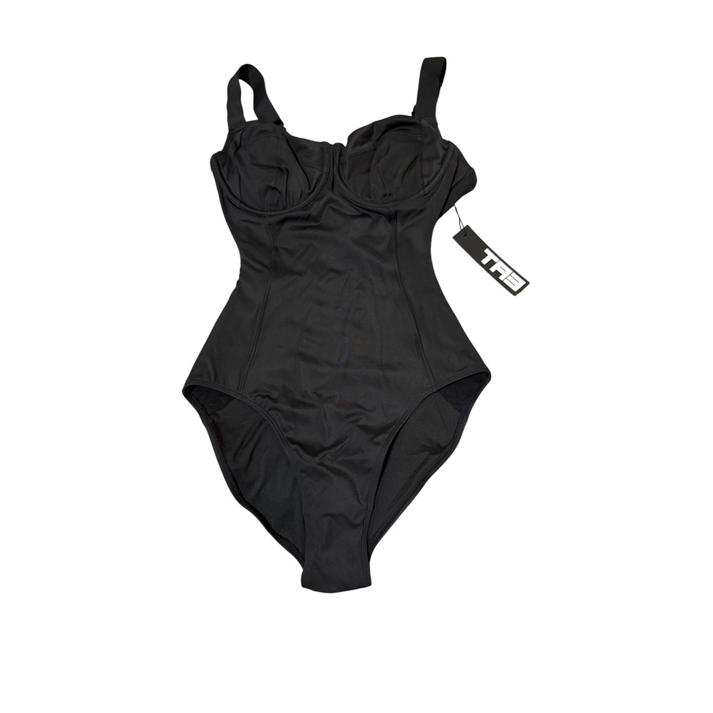 Black One-Piece Underwire Swimsuit